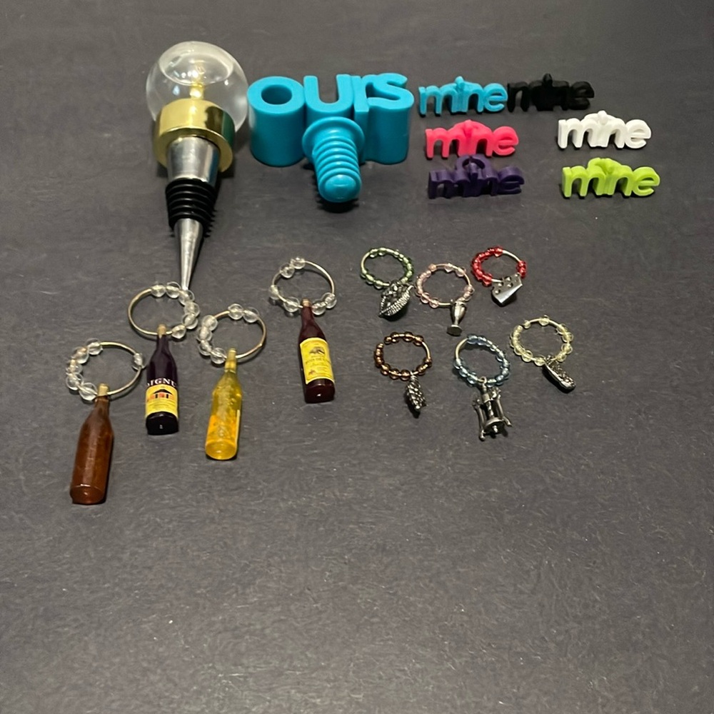 Wine Stoppers & Wine Glass Rings